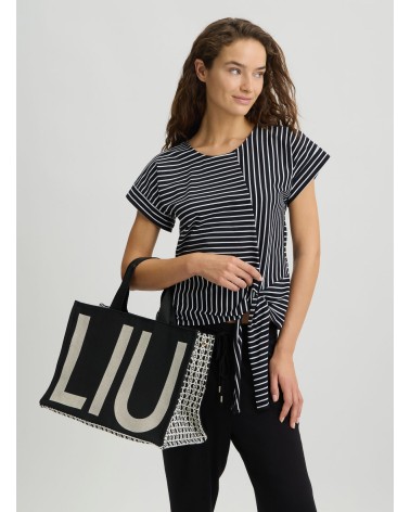 Cabas LIU JO en jacquard monogramme LIU JO - 5
