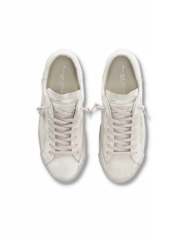 Basket Philippe Model Prsx Homme Taupe Philippe Model - 3