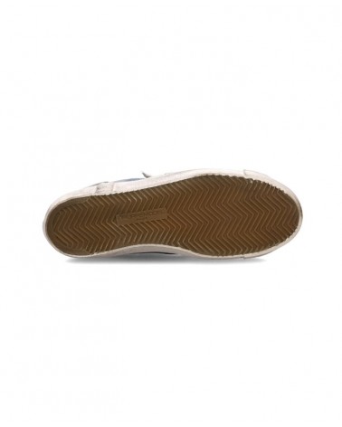 Basket Philippe Model Prsx Homme, Bleu Ciel et Blanc Philippe Model - 6