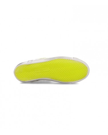 Basket Philippe Model Prsx Homme, Blanc et Jaune Philippe Model - 5