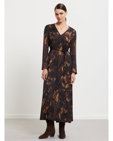 Robe midi OTTOD’AME en viscose imprimée avec ceinture Ottod'Ame - 2