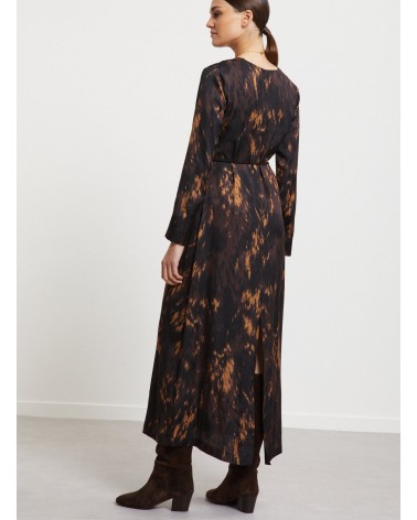 Robe midi OTTOD’AME en viscose imprimée avec ceinture Ottod'Ame - 3