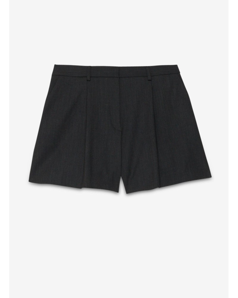 Short en mélange de laine chinée OTTOD’AME avec pinces Ottod'Ame - 6