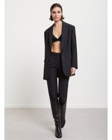 Pantalon slim fit à la cheville OTTOD’AME en mélange de laine chinée Ottod'Ame - 1