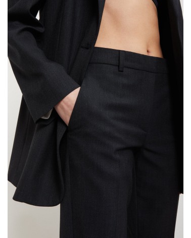 Pantalon slim fit à la cheville OTTOD’AME en mélange de laine chinée Ottod'Ame - 4