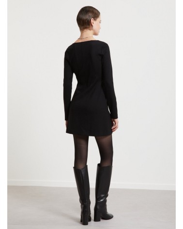 Robe courte en viscose stretch OTTOD’AME à encolure carrée et effet bustier Ottod'Ame - 3