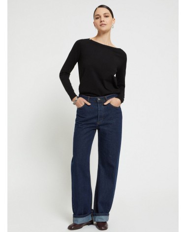 Pull en viscose OTTOD’AME à encolure bateau brodé Ottod'Ame - 1