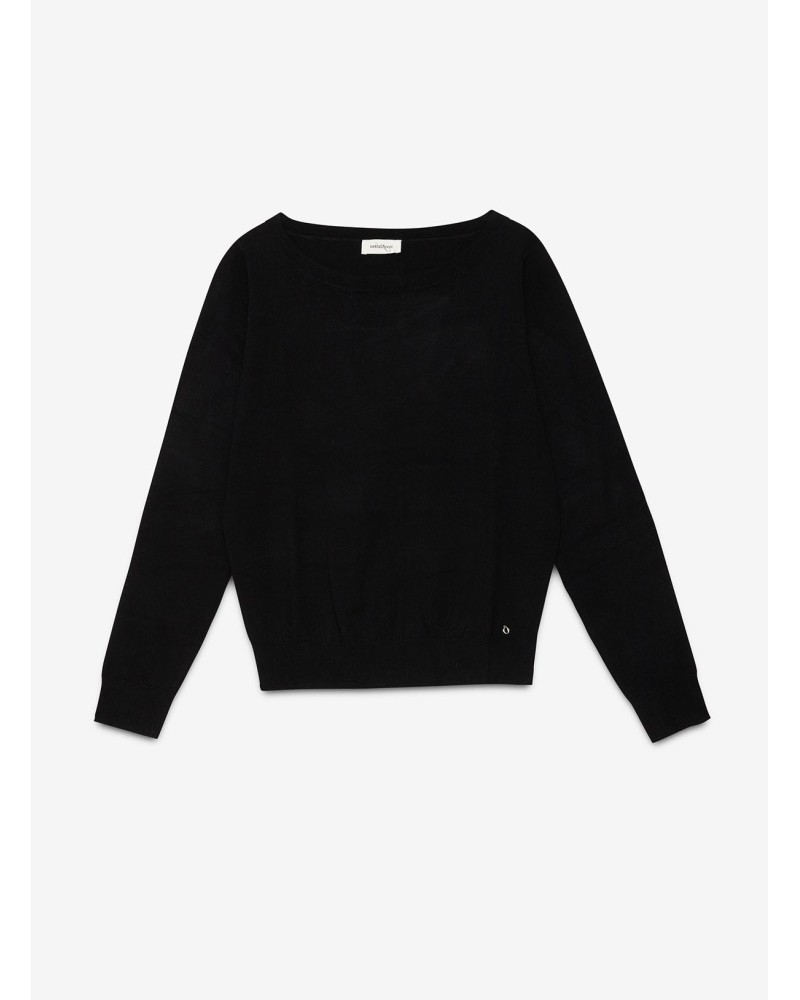 Pull en viscose OTTOD’AME à encolure bateau brodé Ottod'Ame - 5