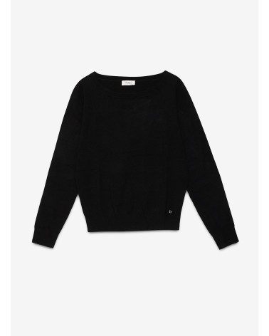 Pull en viscose OTTOD’AME à encolure bateau brodé Ottod'Ame - 5