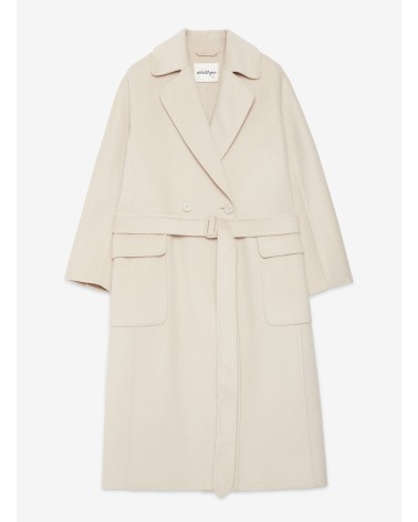 Manteau long croisé OTTOD’AME en laine mélangée avec ceinture Ottod'Ame - 5