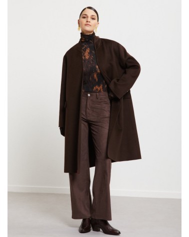 Manteau midi OTTOD’AME en laine mélangée avec ceinture Ottod'Ame - 2
