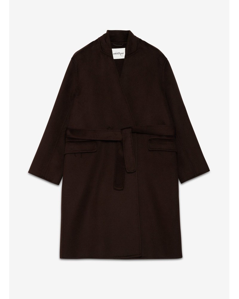 Manteau midi OTTOD’AME en laine mélangée avec ceinture Ottod'Ame - 6