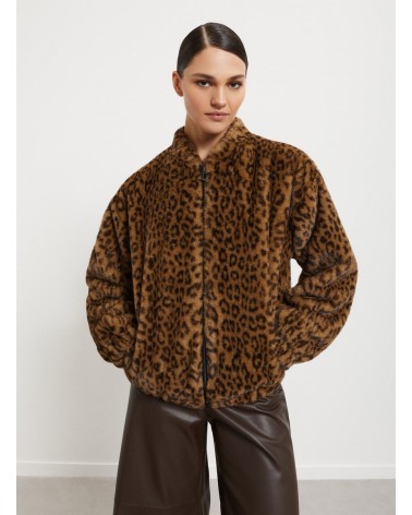 Veste imprimé animalier OTTOD’AME en fausse fourrure Ottod'Ame - 1