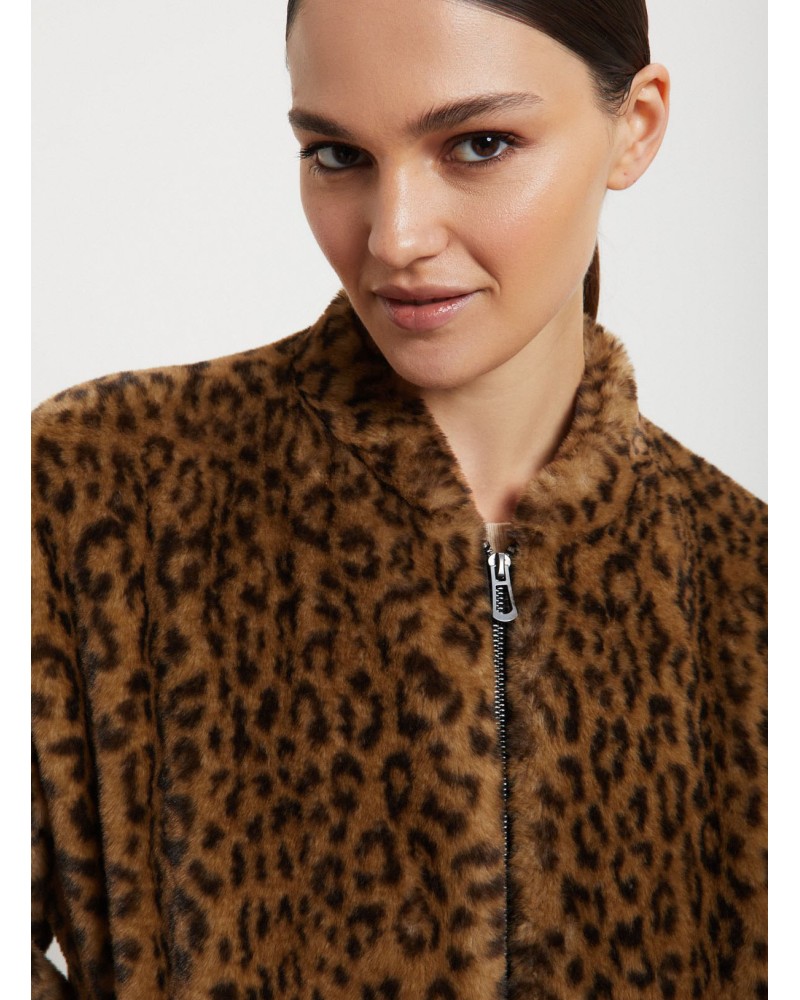 Veste imprimé animalier OTTOD’AME en fausse fourrure Ottod'Ame - 3