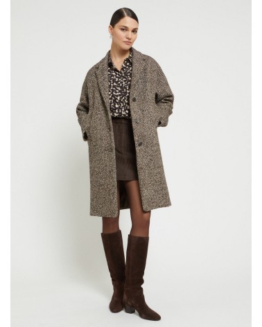 Manteau midi OTTOD'AME mélangé Ottod'Ame - 2