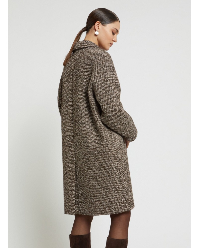Manteau midi OTTOD'AME mélangé Ottod'Ame - 3