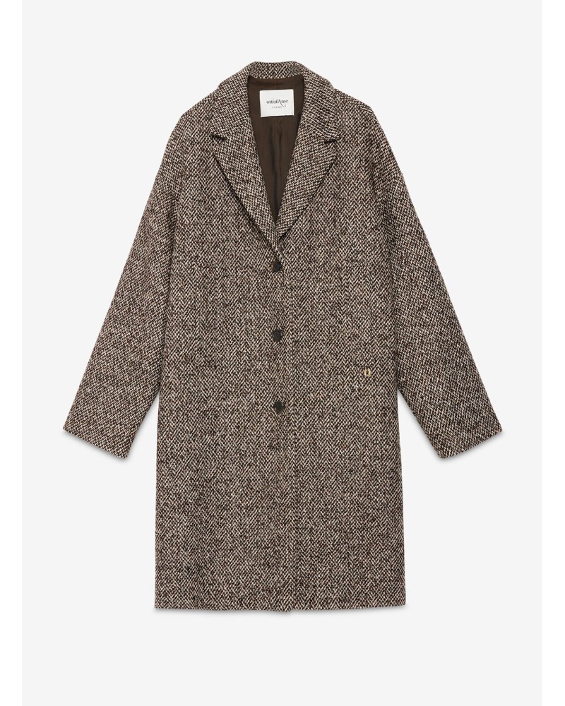Manteau midi OTTOD'AME mélangé Ottod'Ame - 6