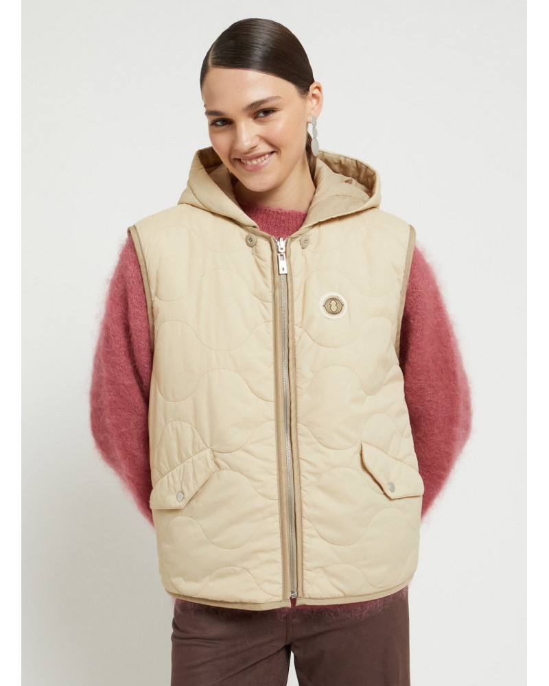 Gilet réversible OTTOD’AME en tissu et fausse fourrure Ottod'Ame - 6