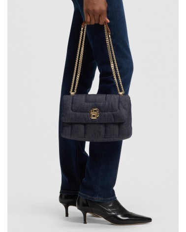 Sac à bandoulière en denim matelassé BOSS B_ICON avec monogramme double B BOSS - 6