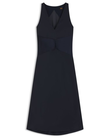 Robe BOSS C_Diclan en satin froissé à fronces sur le devant BOSS - 1