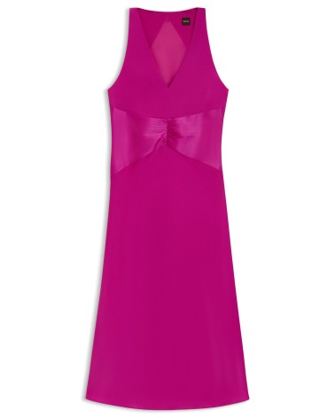 Robe BOSS C_Diclan en satin froissé à fronces sur le devant BOSS - 7