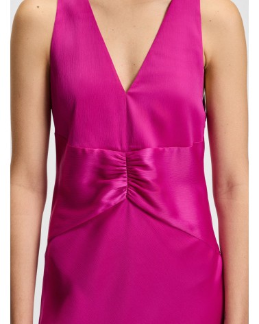 Robe BOSS C_Diclan en satin froissé à fronces sur le devant BOSS - 10