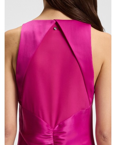 Robe BOSS C_Diclan en satin froissé à fronces sur le devant BOSS - 11