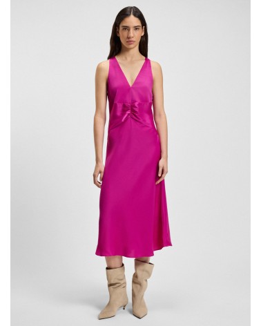Robe BOSS C_Diclan en satin froissé à fronces sur le devant BOSS - 12