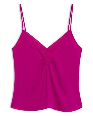 Caraco en satin BOSS C_Iecly avec encolure en georgette BOSS - 1