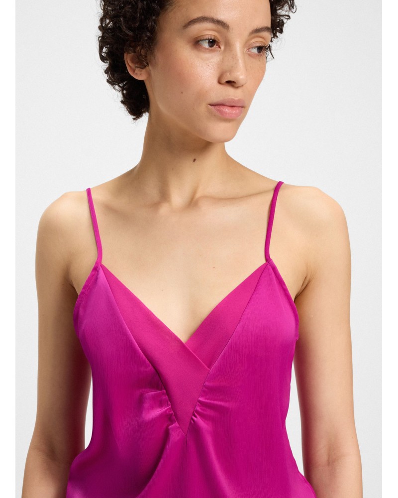 Caraco en satin BOSS C_Iecly avec encolure en georgette BOSS - 3