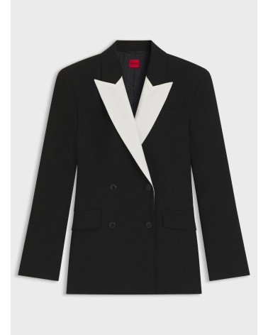 Veste regular HUGO Azuna avec revers contrastants HUGO - 1