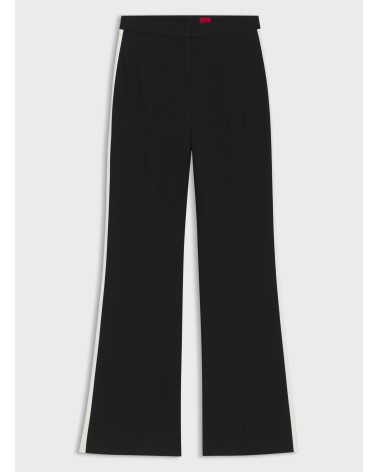 Pantalon regular HUGO Hizana en tissu stretch à rayures latérales HUGO - 1