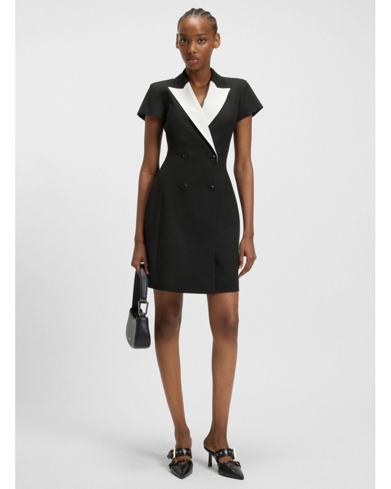 Robe style veste HUGO Kazuna à revers contrastants HUGO - 2