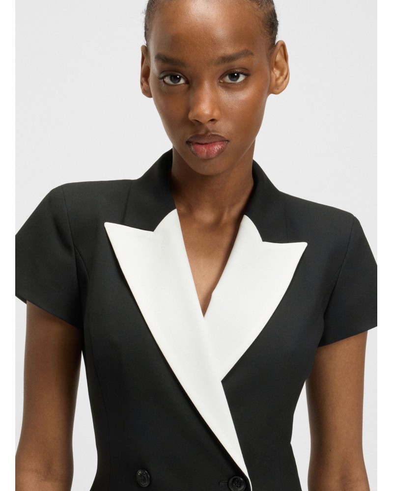 Robe style veste HUGO Kazuna à revers contrastants HUGO - 4