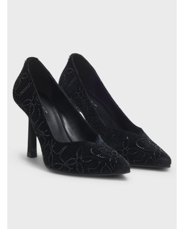 Escarpins HUGO Katniss_Pump90 en velours à strass HUGO - 1