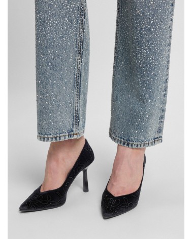 Escarpins HUGO Katniss_Pump90 en velours à strass HUGO - 5