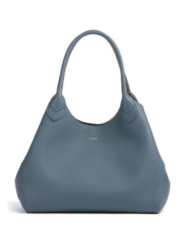 Cabas BOSS Lenah Tote en cuir grainé avec logo BOSS - 1