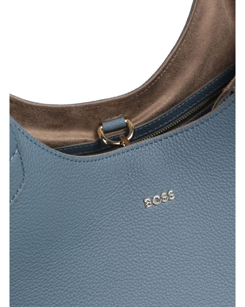 Cabas BOSS Lenah Tote en cuir grainé avec logo BOSS - 5