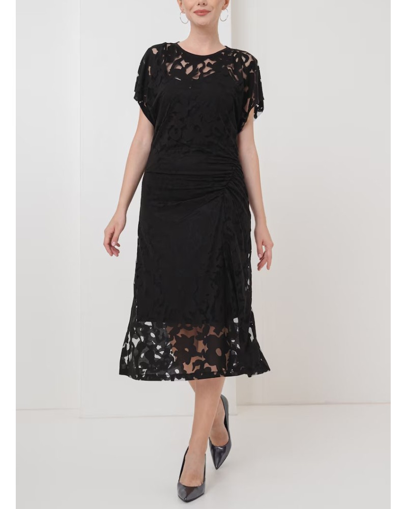 Robe en viscose BOSS C_Ebuna avec détails dentelle BOSS - 2