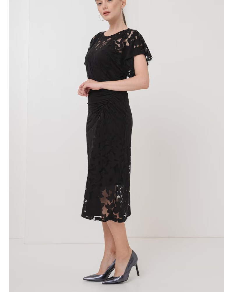 Robe en viscose BOSS C_Ebuna avec détails dentelle BOSS - 3