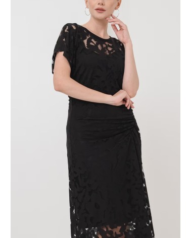 Robe en viscose BOSS C_Ebuna avec détails dentelle BOSS - 4