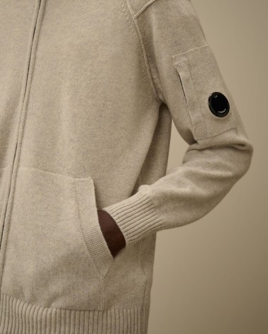 Pull Cp company Lambswool GRS Full Zip Cp company - 5
