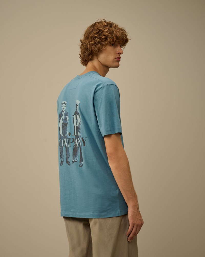 T-shirt Cp company British Sailor Short Sleeve Logo Cp company - 8