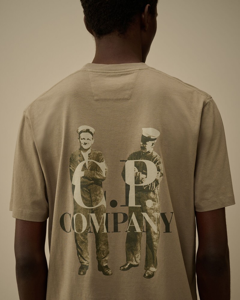 T-shirt Cp company British Sailor Short Sleeve Logo Cp company - 5