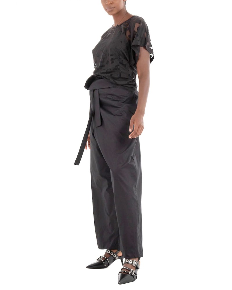 T-shirt ajouré BOSS C_Ebasi en viscose fluide BOSS - 1