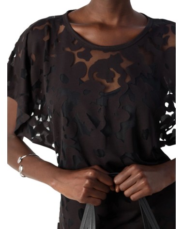 T-shirt ajouré BOSS C_Ebasi en viscose fluide BOSS - 4