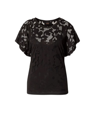 T-shirt ajouré BOSS C_Ebasi en viscose fluide BOSS - 5