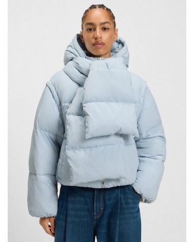 Veste matelassée déperlante BOSS C_Polala avec manches et écharpe amovibles BOSS - 5