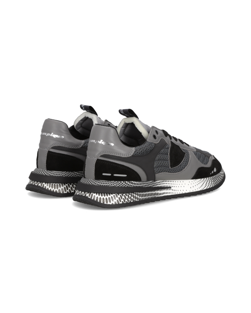 Basket Philippe Model OLYMPIQUE LOW MAN FANCY RESAU_NOIR GRIS Philippe Model - 3