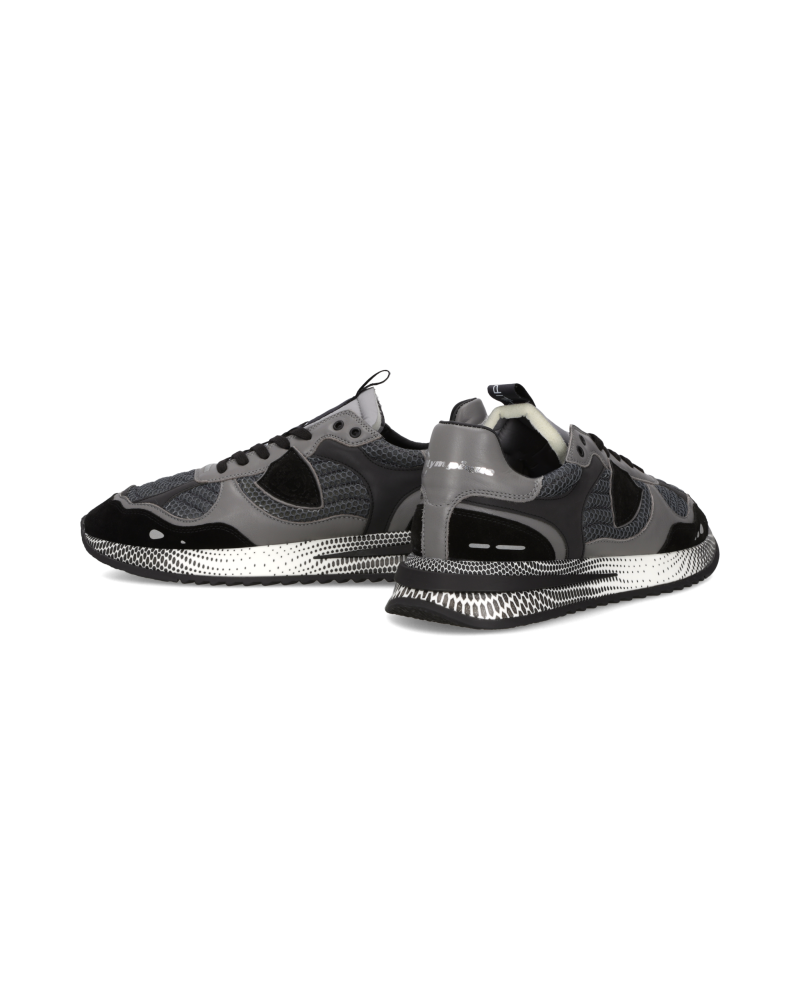 Basket Philippe Model OLYMPIQUE LOW MAN FANCY RESAU_NOIR GRIS Philippe Model - 2